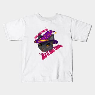 witch cat Kids T-Shirt